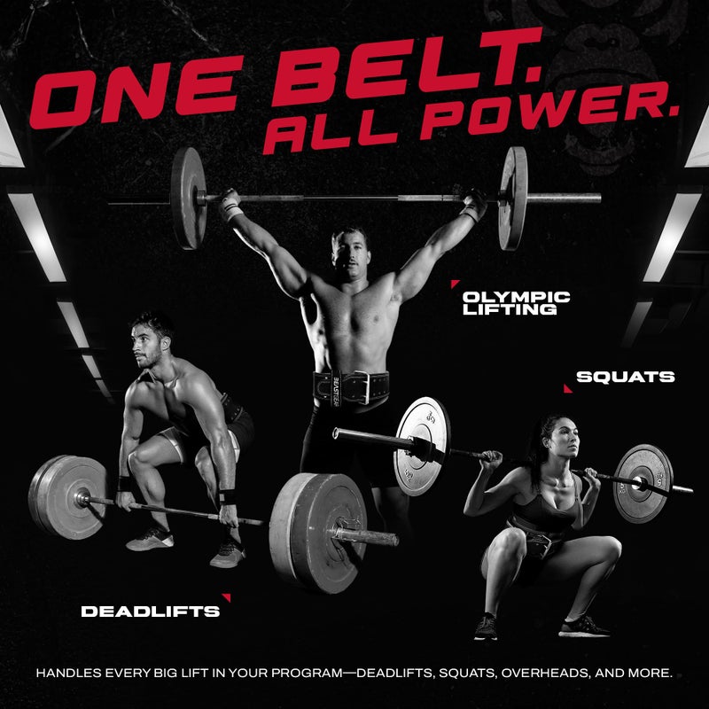 Beast Gear Weight Lifting Belt - Leather Power Lifting Belt for Men, 10mm Thick Weightlifting Belt for Deadlifts, Back Support Squats Belts for Powerlifting, Crossfit Gym Belt for Men Women - Image 4